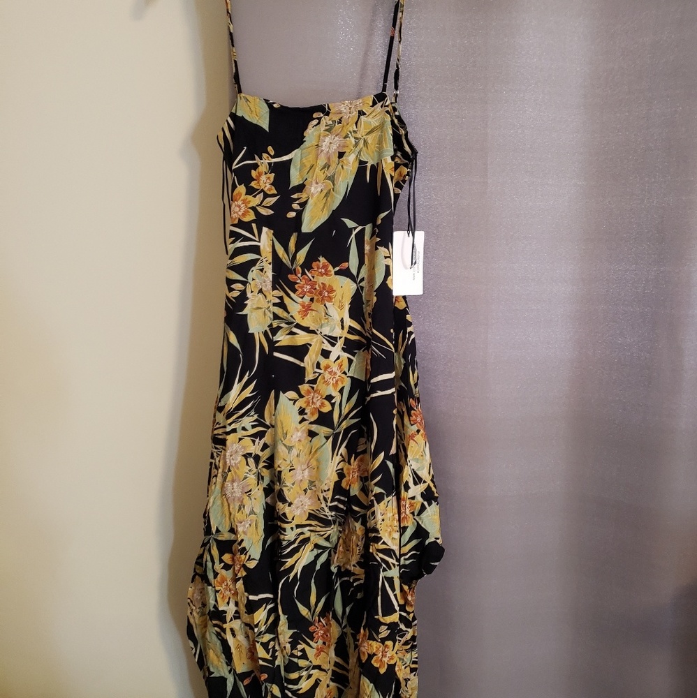 Floral Cutout Cami Maxi Dress